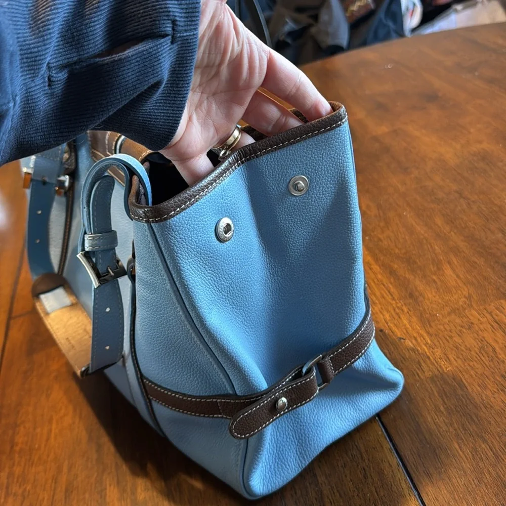 VTG Longchamp Leather Handbag - Picture 7 of 12